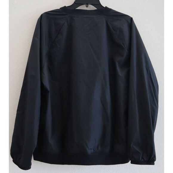 Under Armour 1369850 001 Women's Sz L Black UA Rush Woven Crew Sweatshirt $90 - Picture 3 of 8